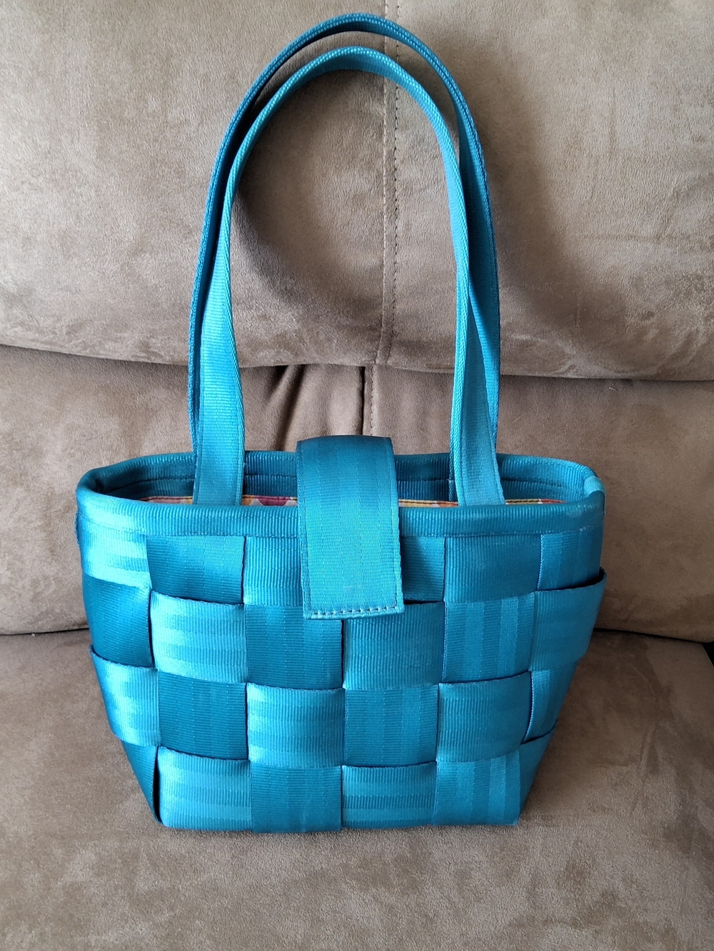 Harvey's Seatbelt Bag Summer Lovin Small Tote in Lagoon